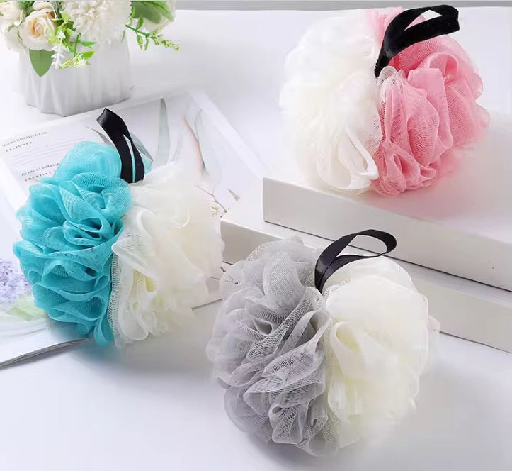 Shower Sponge (Loofah) Body Exfoliating Scrubbing Ball (4 Pack)