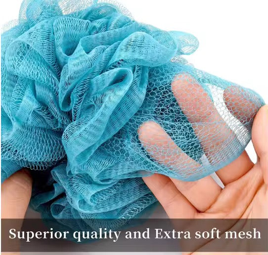 Shower Sponge (Loofah) Body Exfoliating Scrubbing Ball (4 Pack)