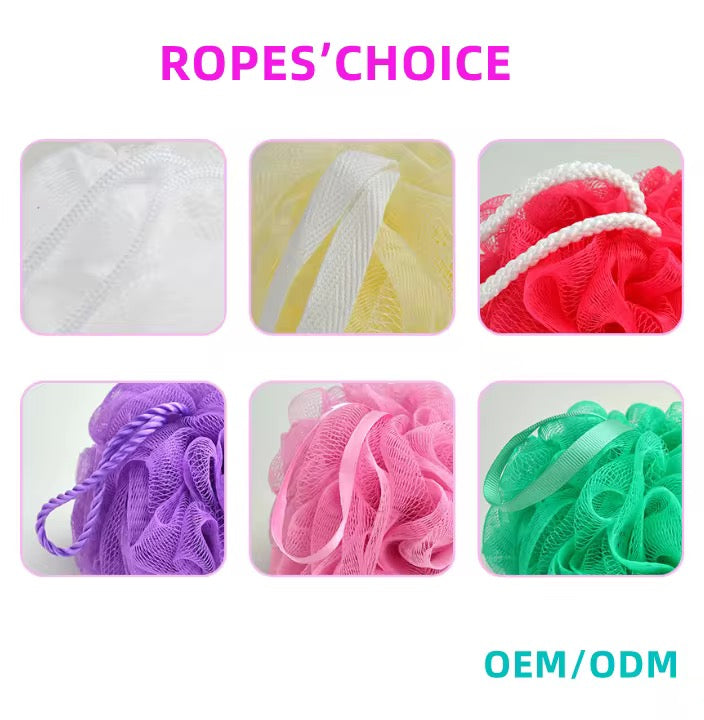 Shower Sponge (Loofah) Body Exfoliating Scrubbing Ball (4 Pack)
