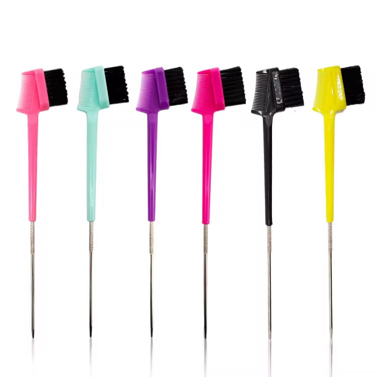 Double Head Boar Bristle Edge Brush (6 Pack)